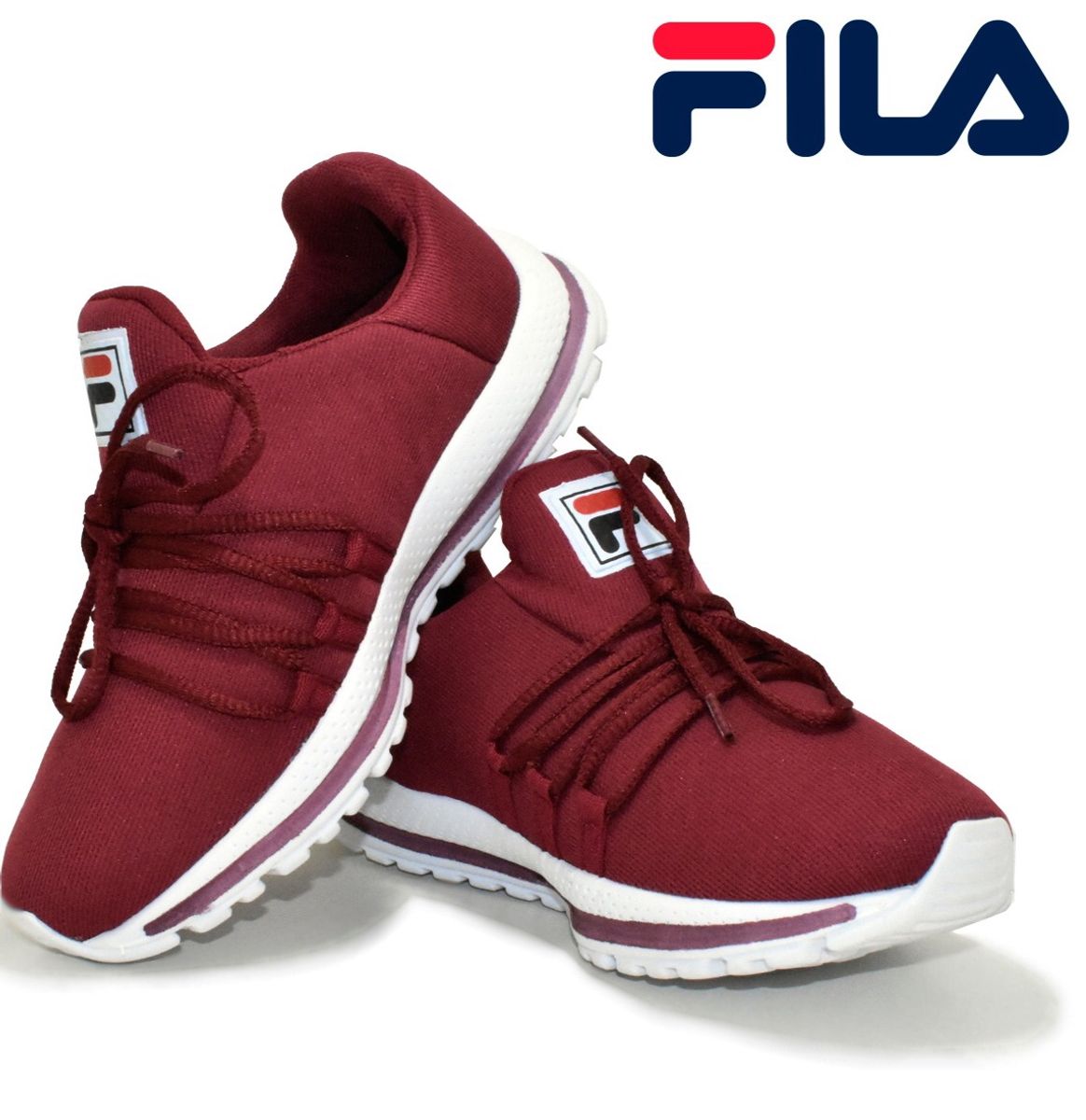 tenis fila feminino bordo