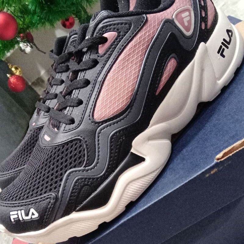 Tênis Fila Interceptor Feminino Preto+rosa Tênis Feminino Fila Nunca  Usado 79415396 enjoei