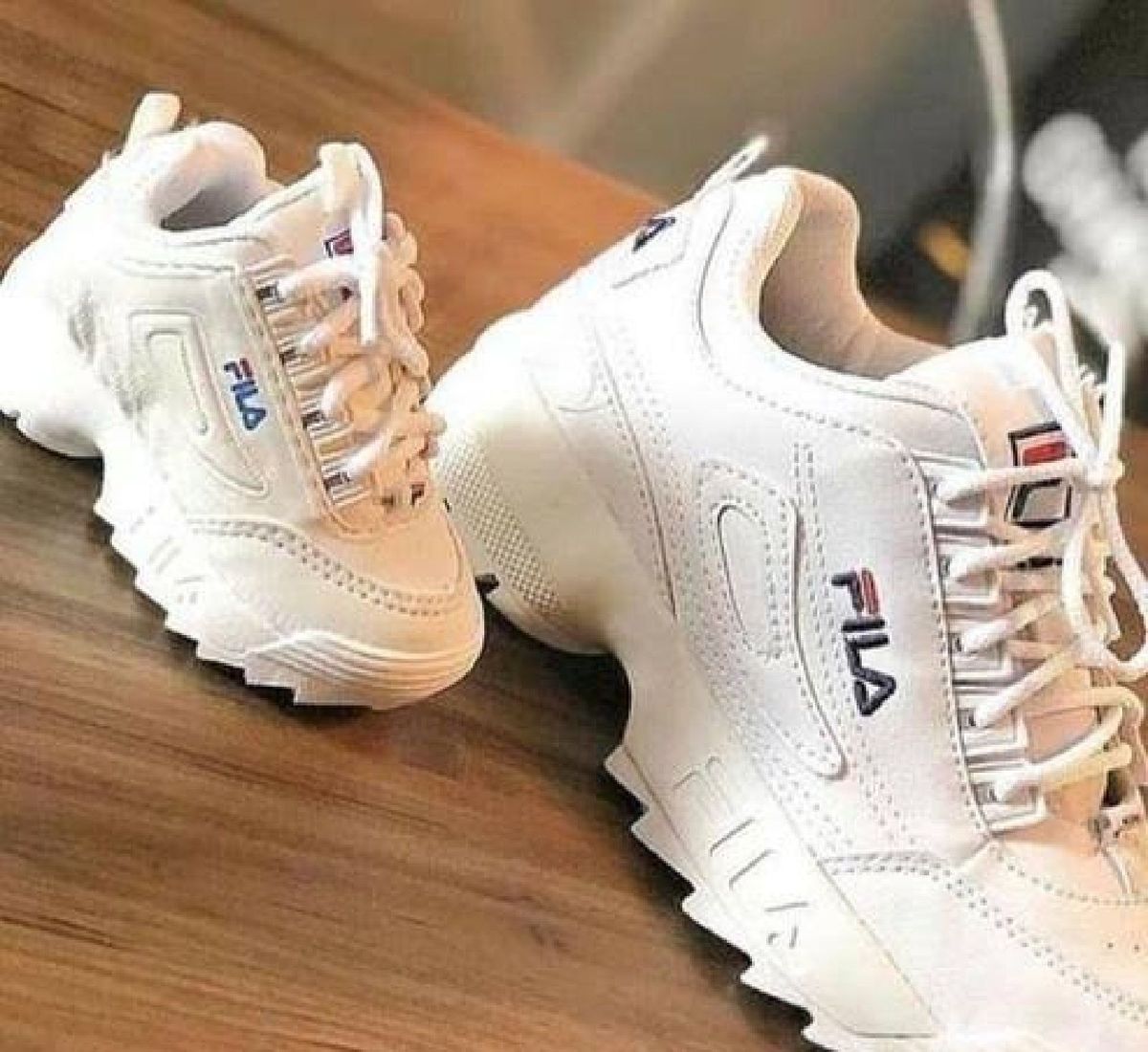 tenis branco da fila masculino