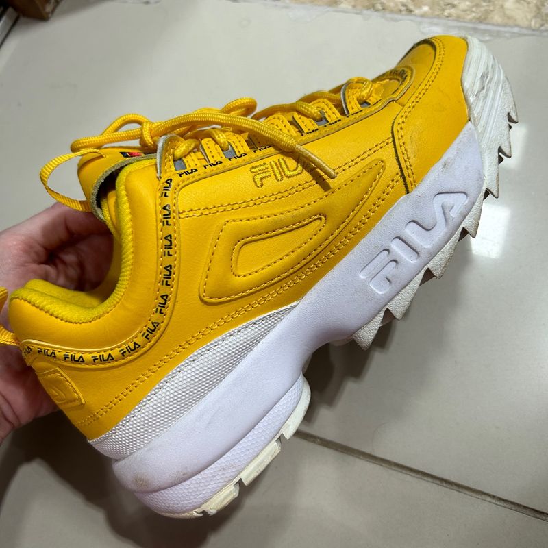 Tenis fila best sale disruptor 2 amarelo