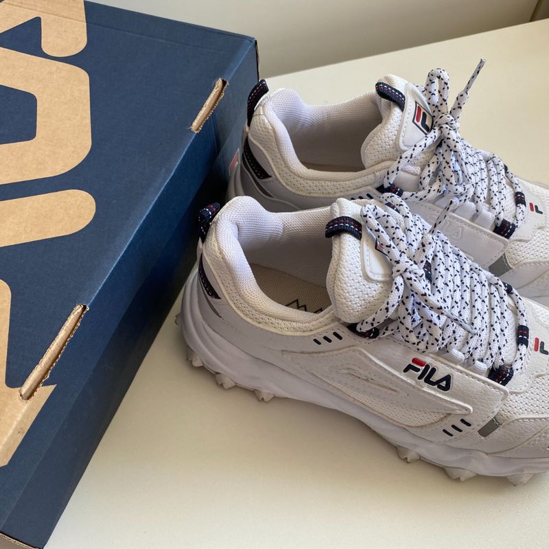 Tênis Fila Oakmont Branco Fila Usado 102101830 enjoei