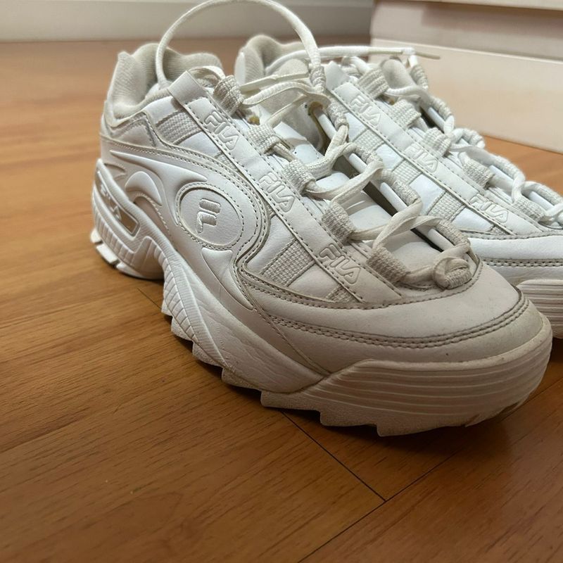 Tenis fila outlet plataforma branco