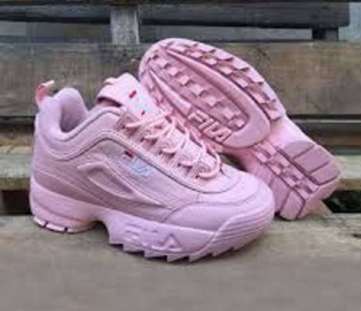 novo tenis fila rosa