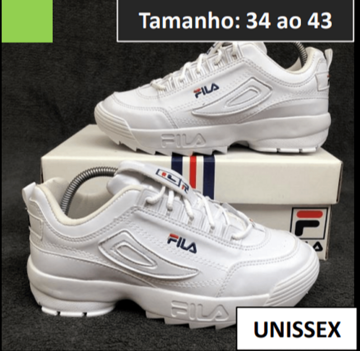 tenis fila unissex branco