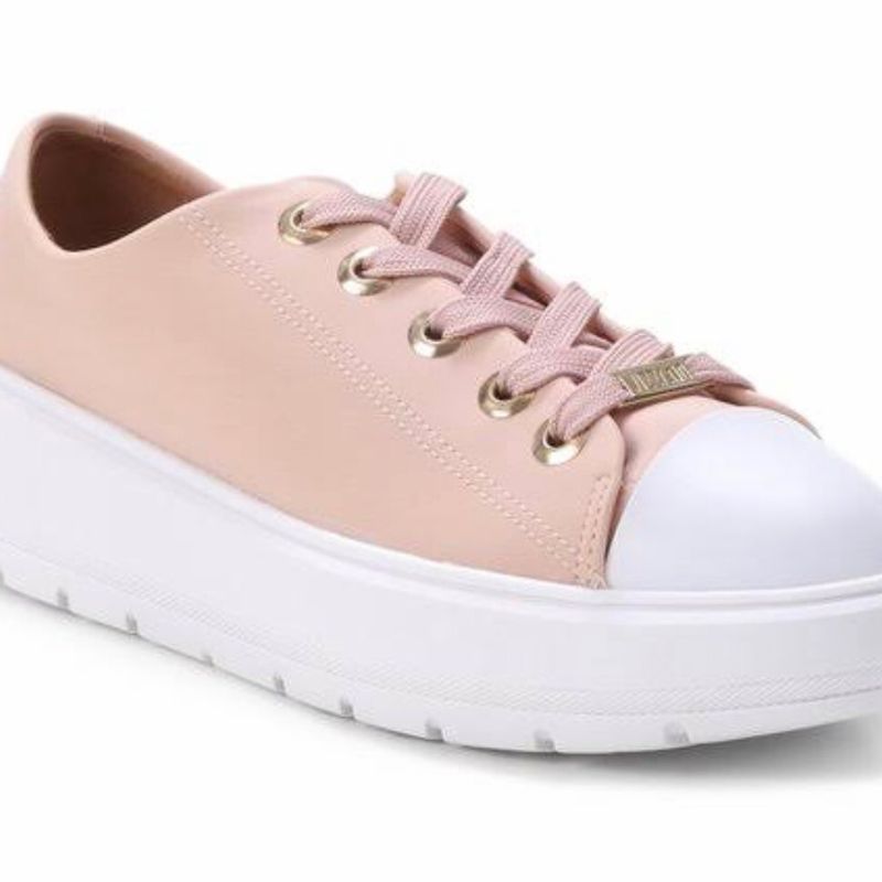 Tênis flatform beira clearance rio liso rosa