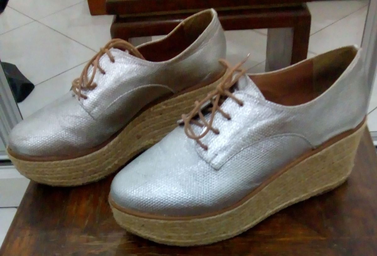 tenis flatform satinato