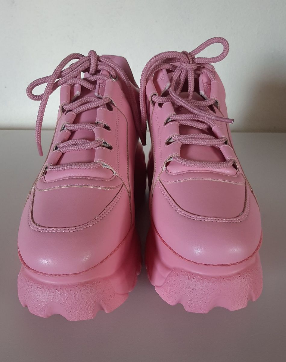 tenis flatform satinato