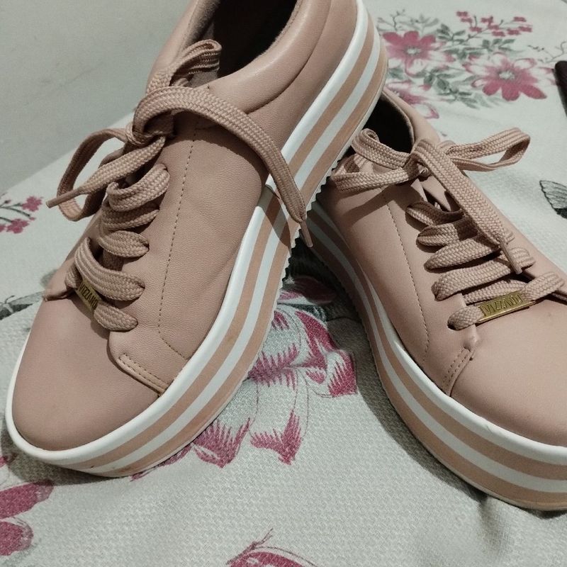 Tênis Flatform Vizzano Rosé Vizzano Usado 88386615 enjoei