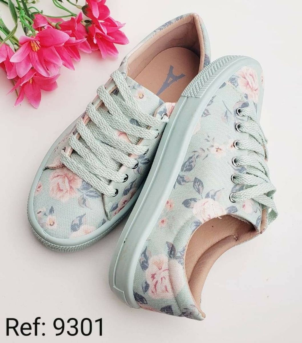 tenis floral feminino