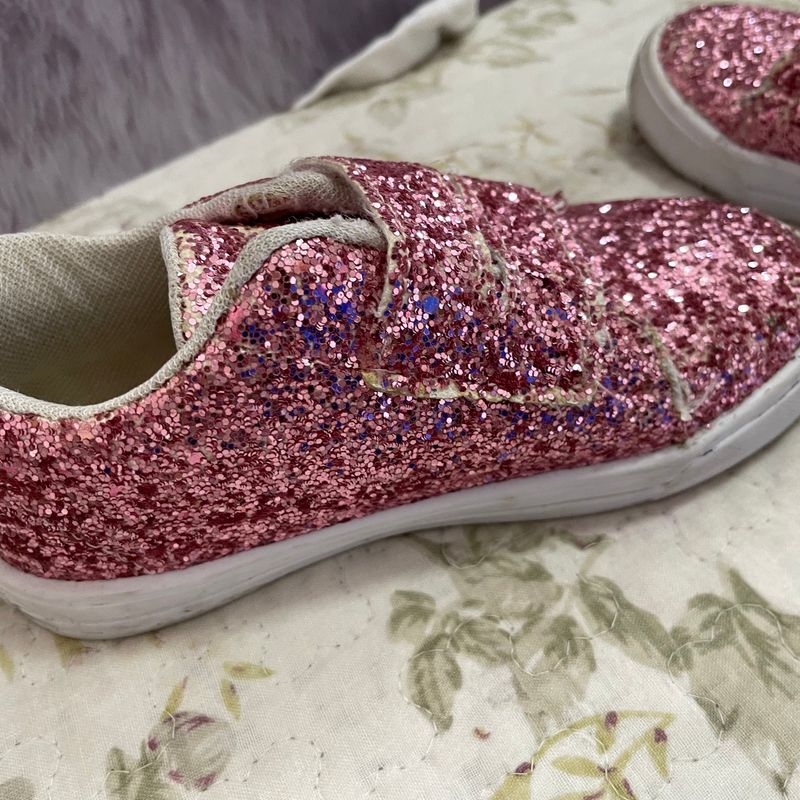 Tenis hot sale glitter rosa