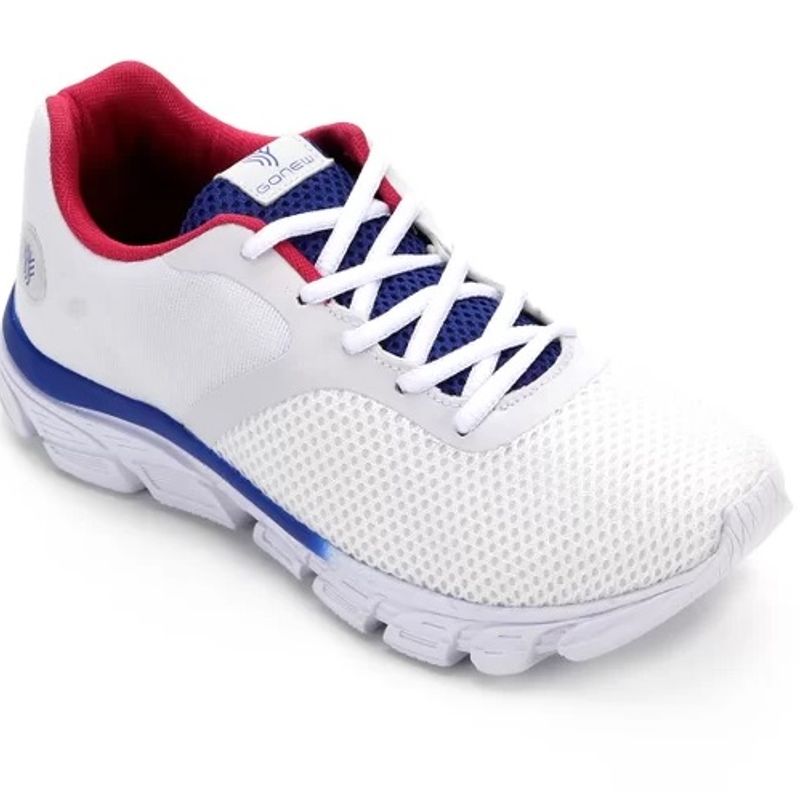 T nis Gonew Abstract Feminino Branco Tamanho 34 Detalhes Azul e