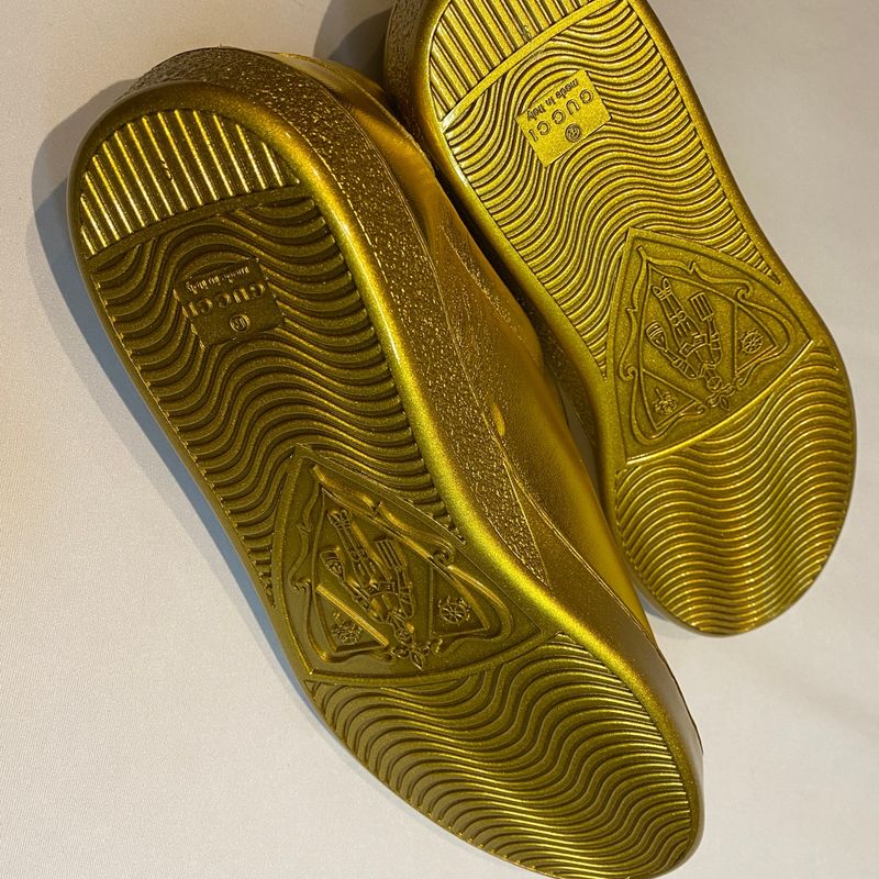 Tênis Gucci 41 Dourado Original Masculino | Tênis Masculino Gucci