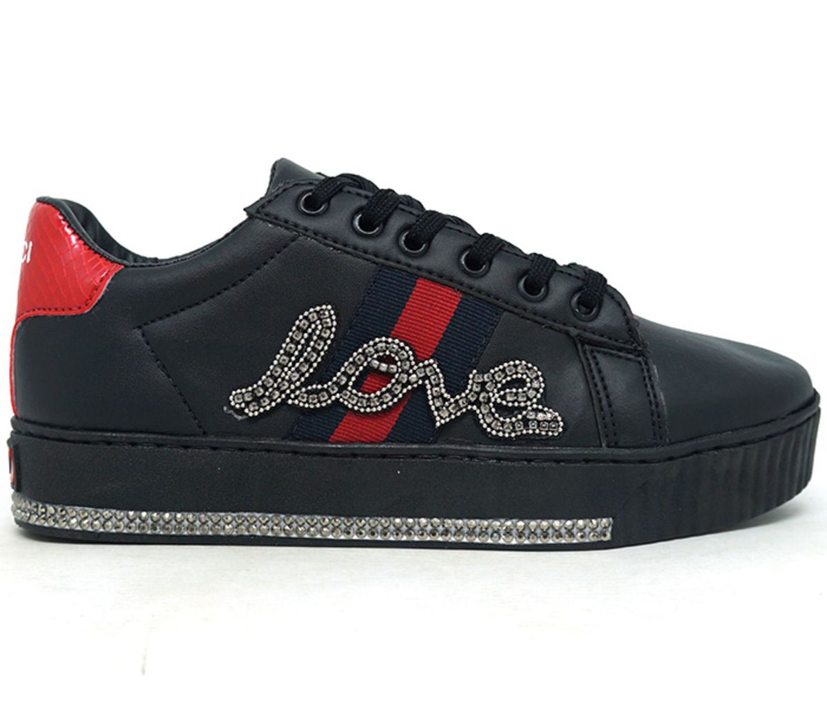tenis gucci feminino preto