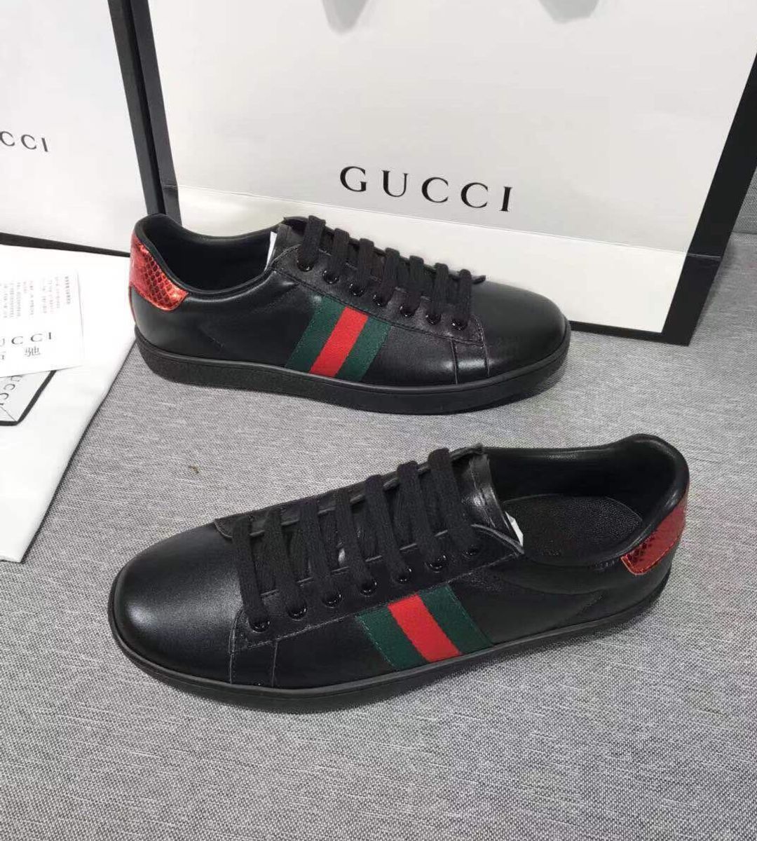 Tenis gucci sale masculino preto