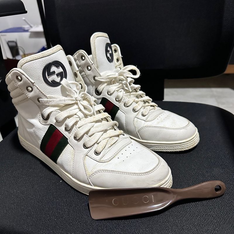 Tenis gucci masculino cano 2024 alto