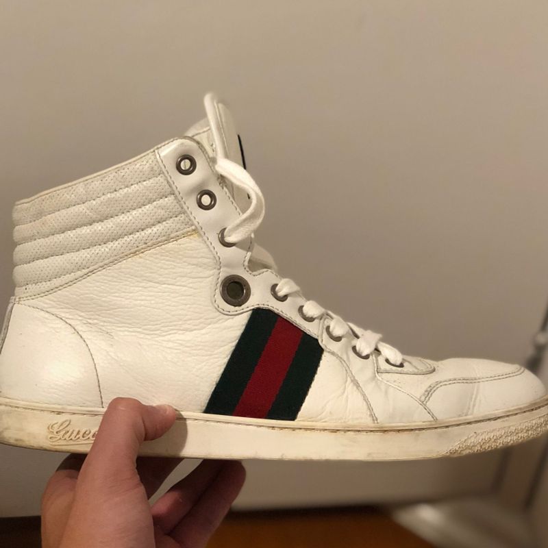 Tenis gucci sales masculino cano alto