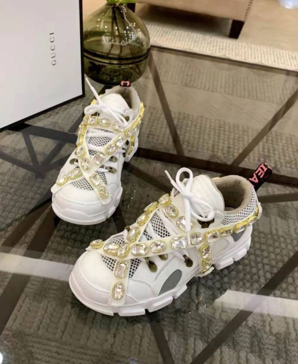 tenis gucci feminino flashtrek