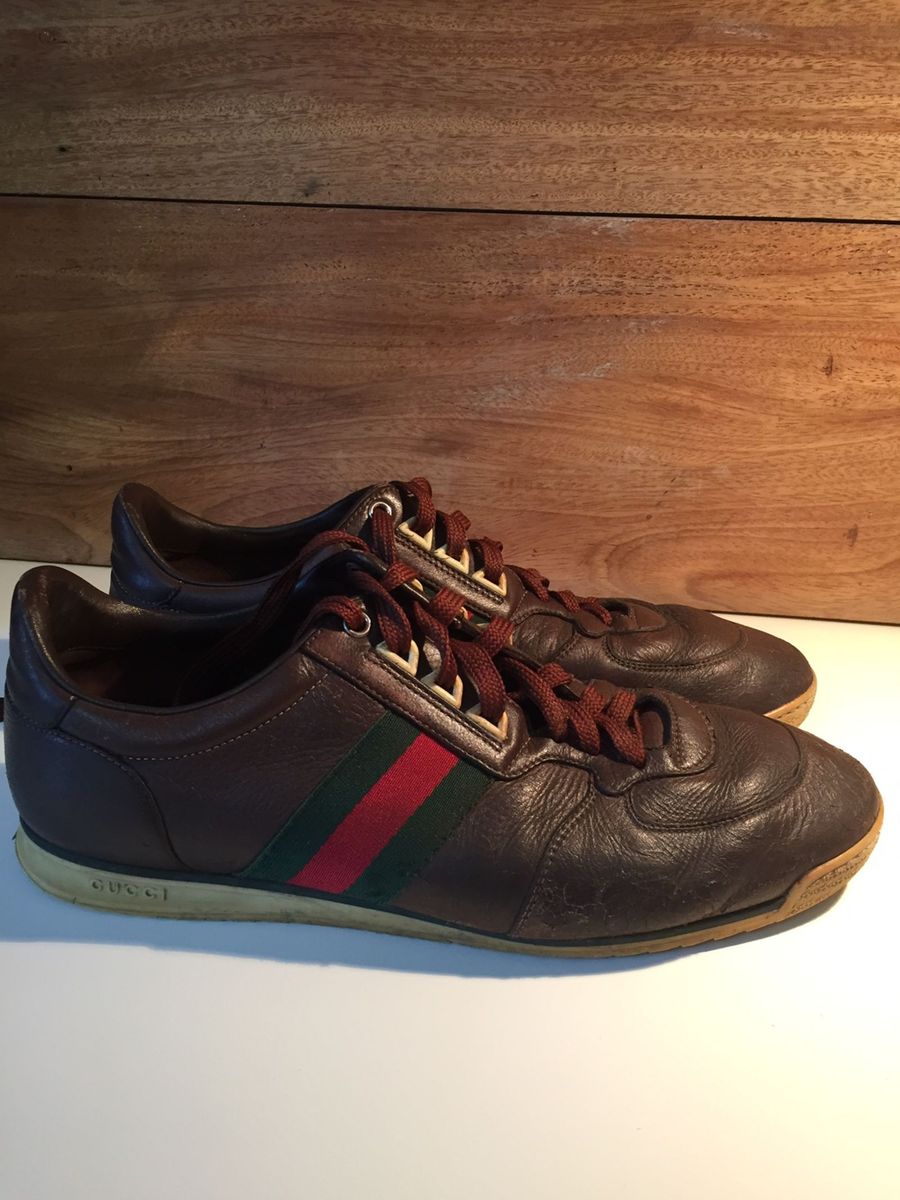 tenis gucci marrom