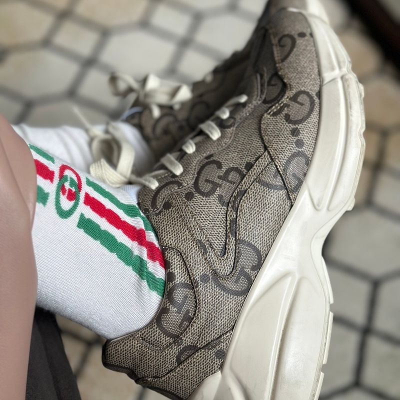 Tênis Gucci Monograma Original | Gucci Usado 91907057 | enjoei