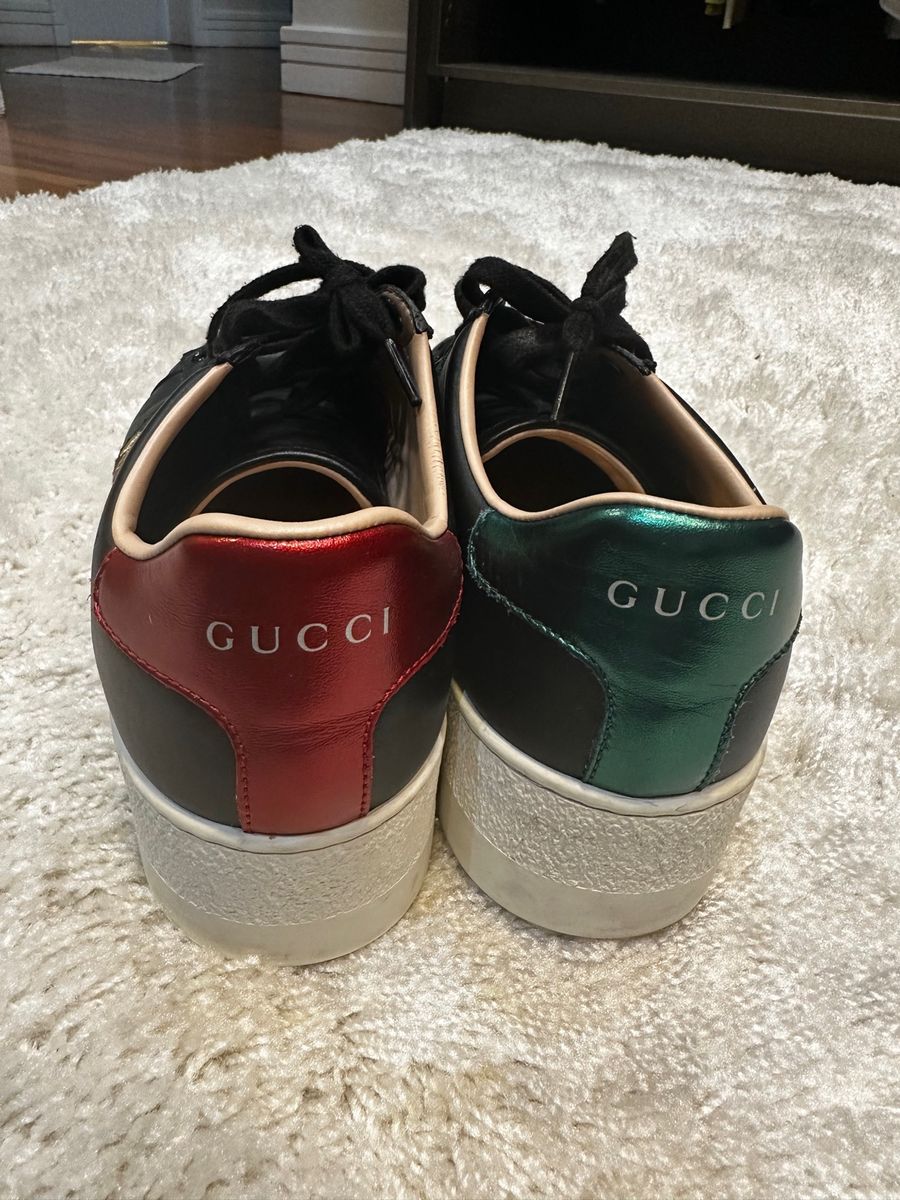 Tenis fashion da gucci feminino preto