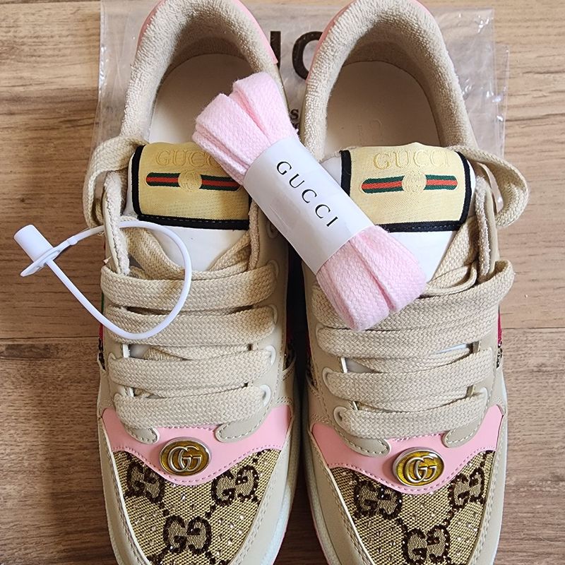 Tenis gucci online rosas