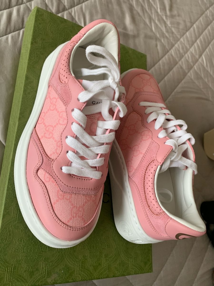 Pink Tenis Da Gucci Rosa Tênis Gucci Rosa Tênis Feminino Gucci