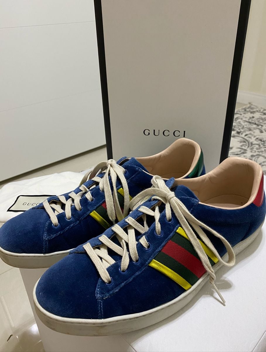 tenis gucci azul