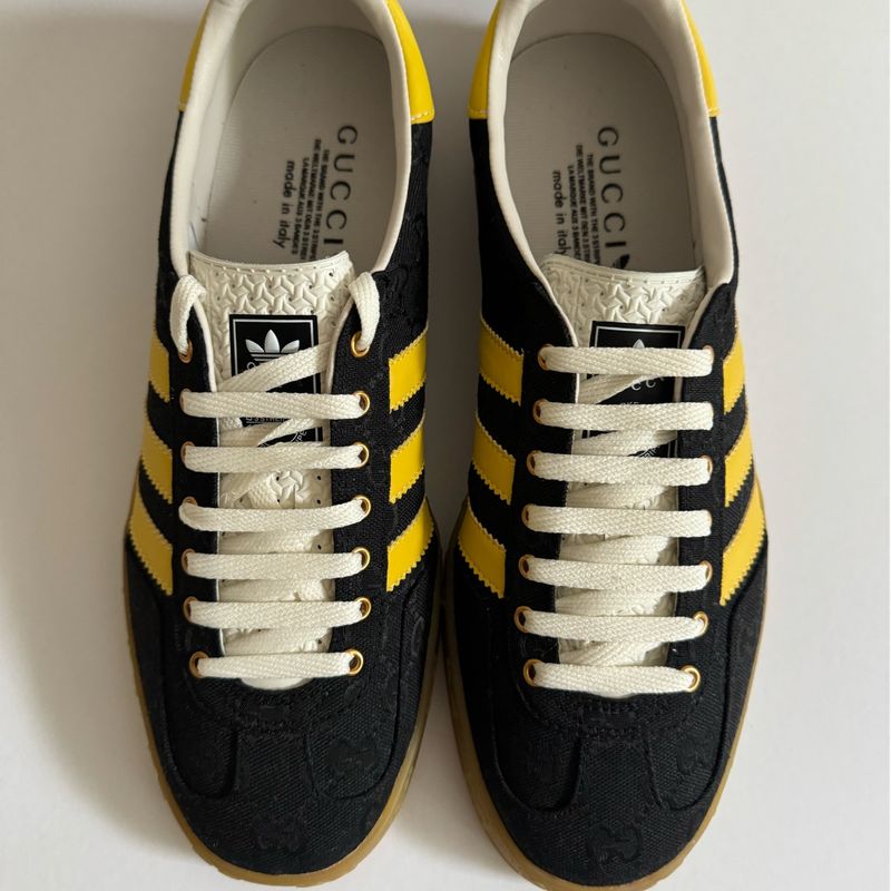 GUCCI × adidas Gazelle Core Black/Yellow