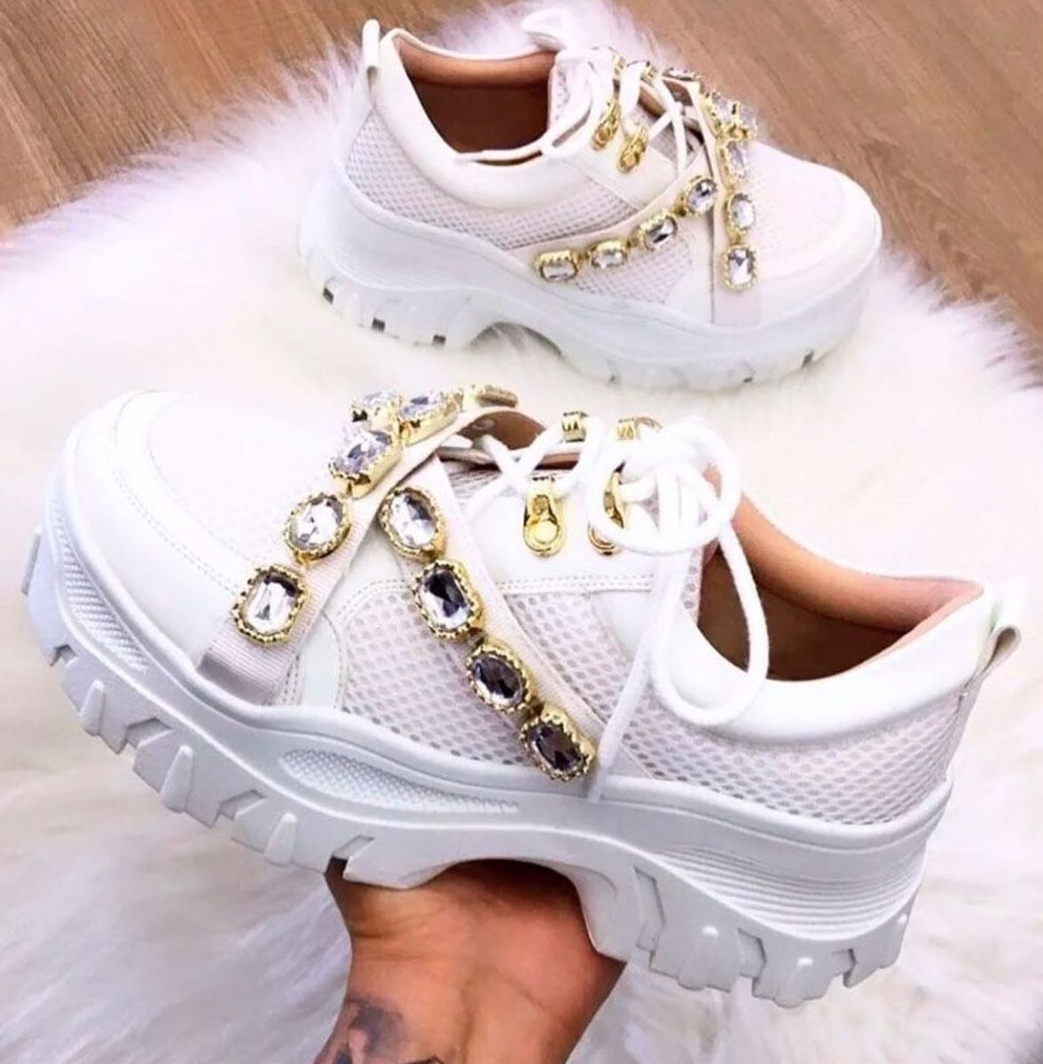 tenis tratorado gucci