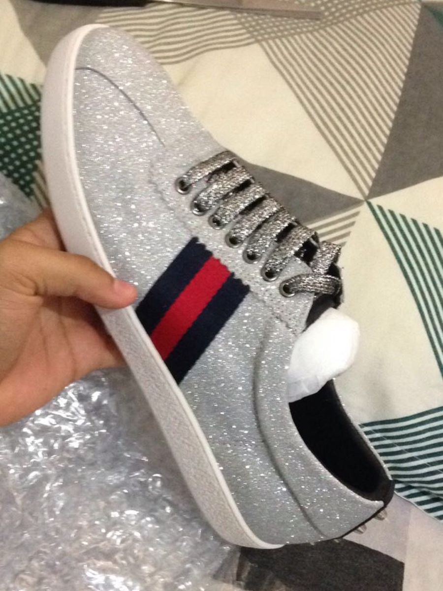 tenis gucci glitter