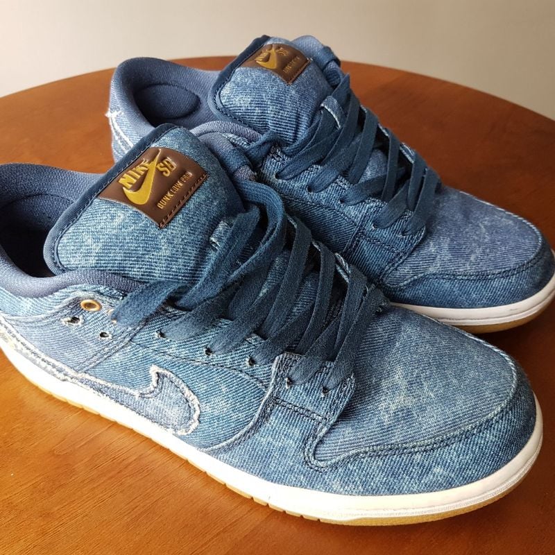 Tênis Nk Sb Dunk Low Masculino Azul Jeans