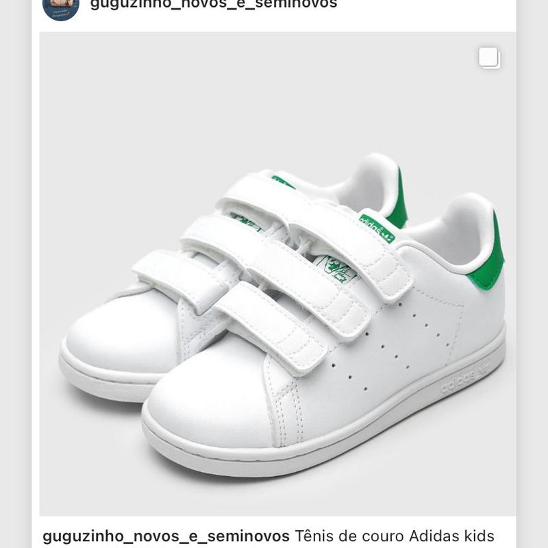 Tênis infantil best sale couro adidas baseline