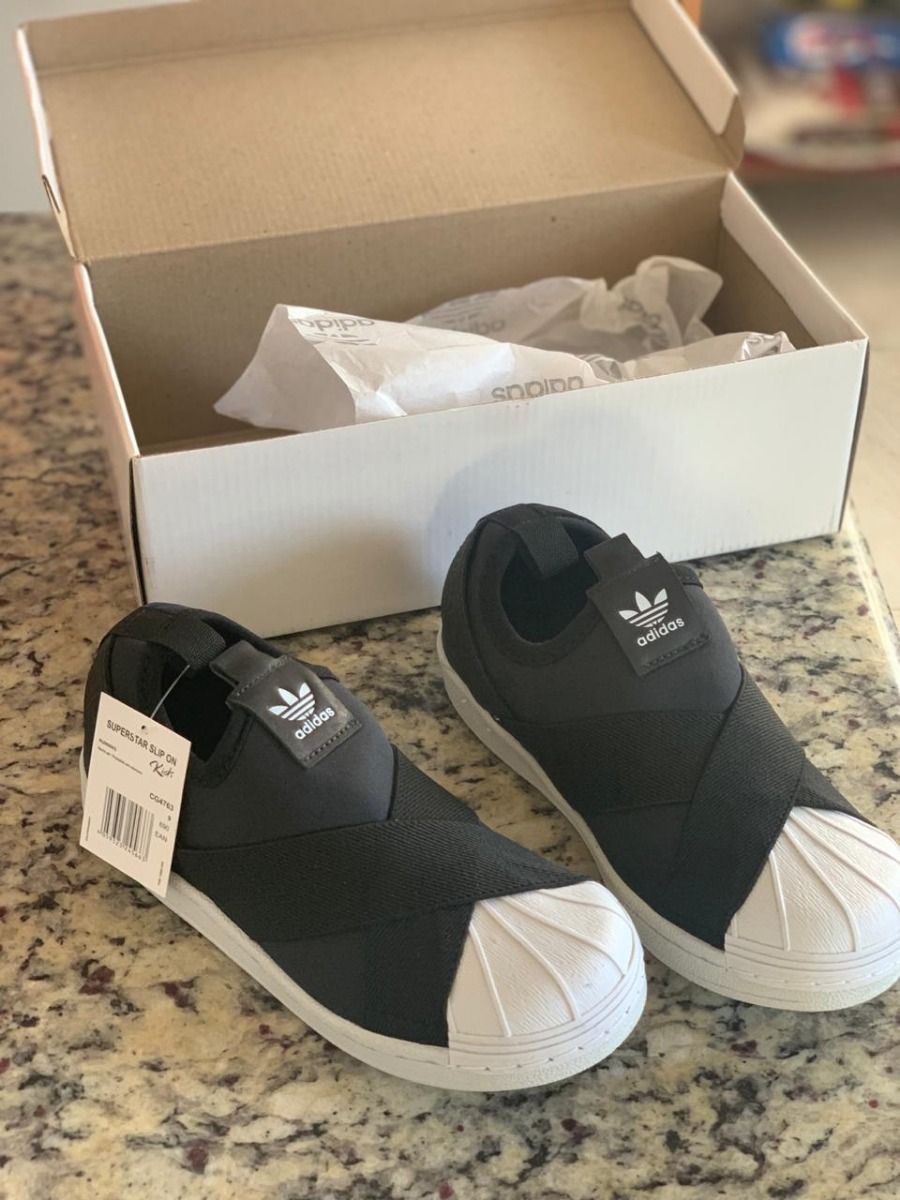 adidas slip on preto infantil