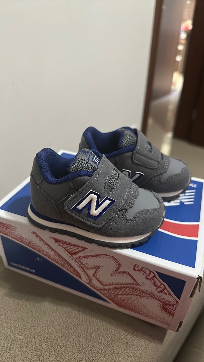 New balance infantil azul marinho best sale