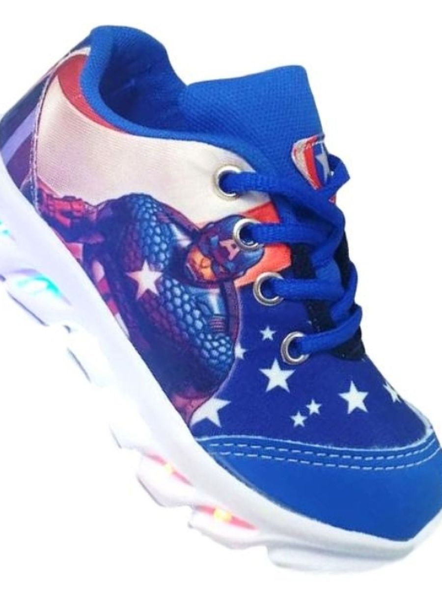 tenis led infantil capitao america