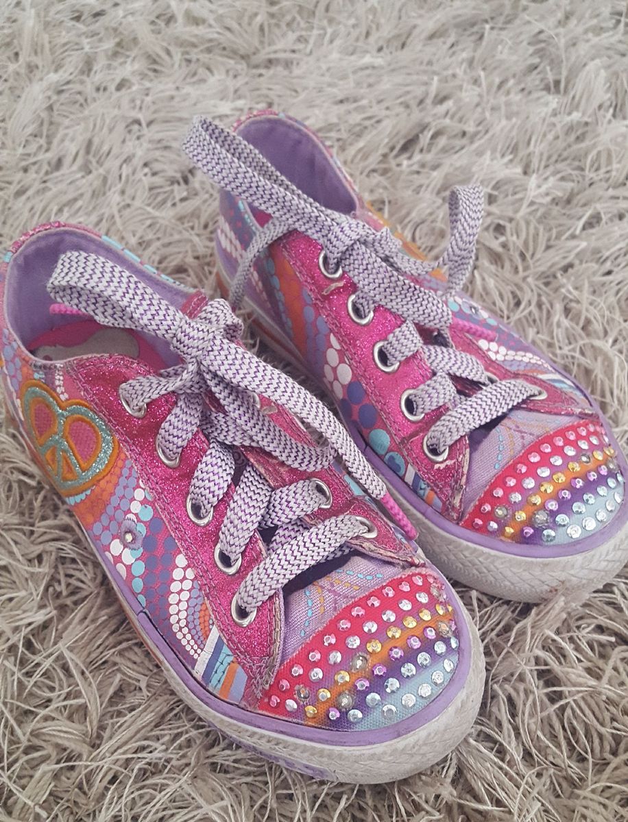 tenis infantil brilhante