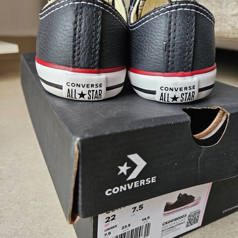 Tênis Infantil Converse Chuck Taylor All Star 2v Preto Número 22  Calçado Infantil para Meninos All Star Nunca Usado 109009432 enjoei