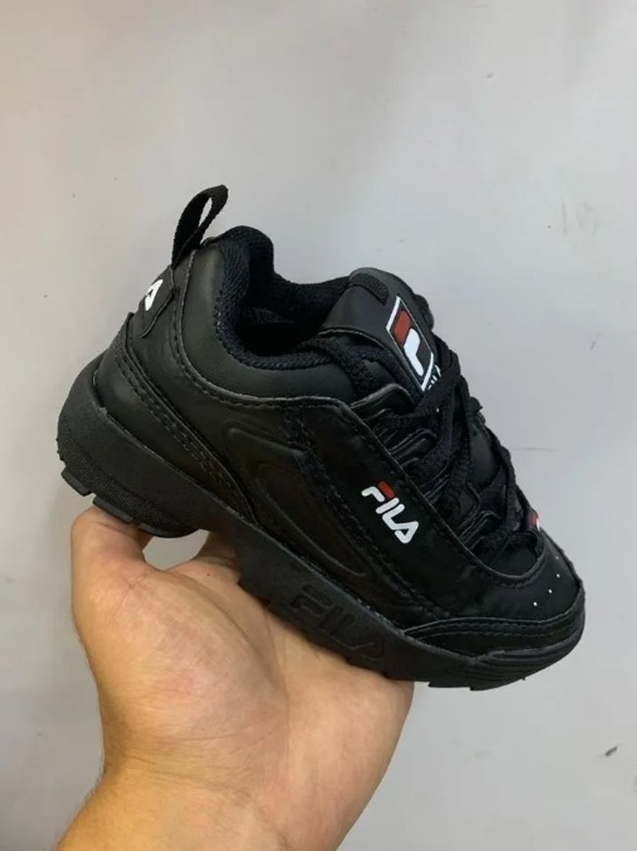 tenis fila preto infantil
