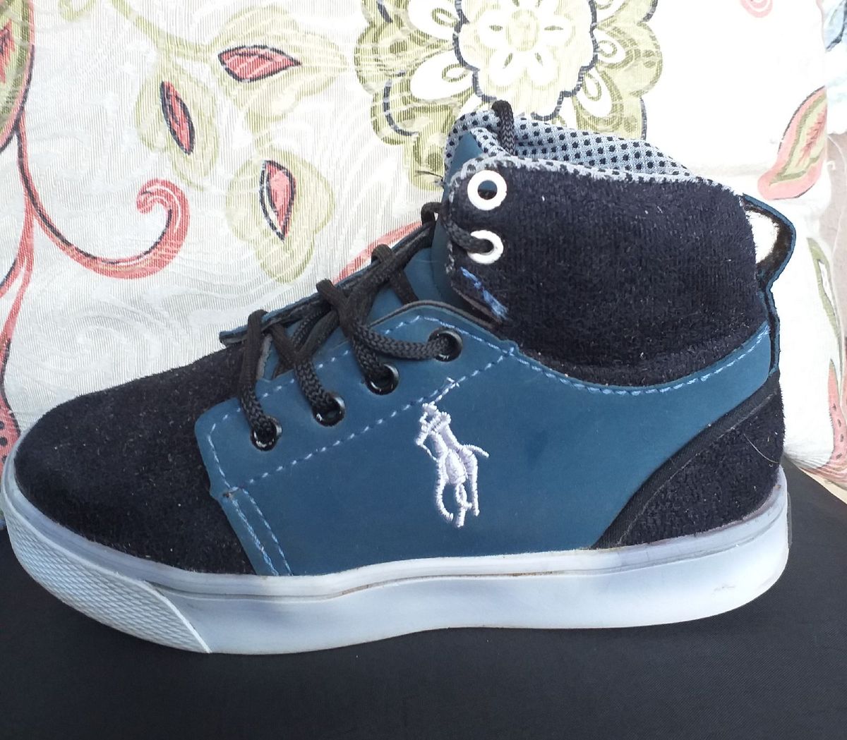 tenis infantil masculino polo ralph lauren