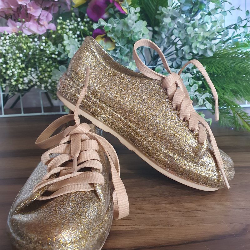 Tenis melissa infantil com hot sale glitter