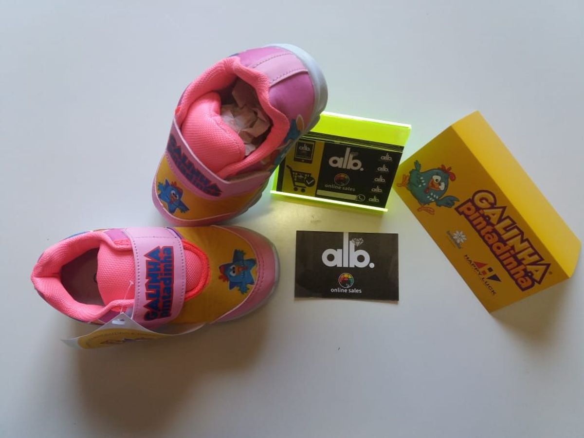 tenis galinha pintadinha com led
