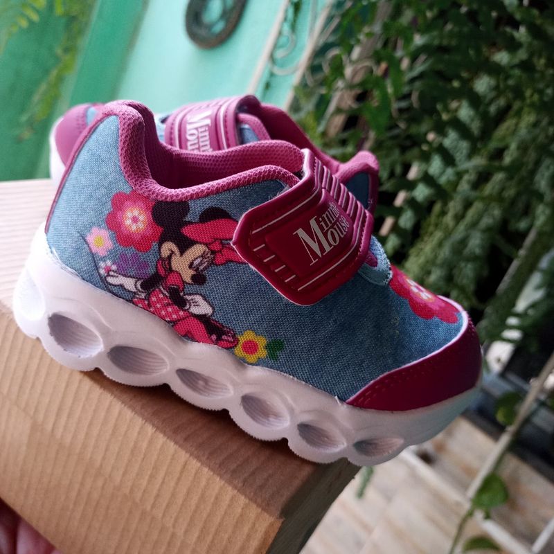 Tenis infantil feminino da fashion minnie