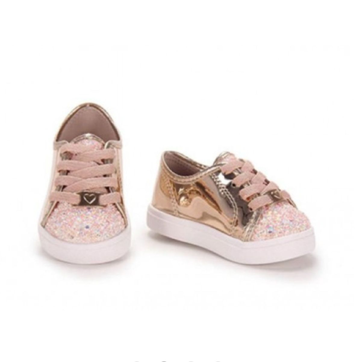 tenis molekinha com glitter
