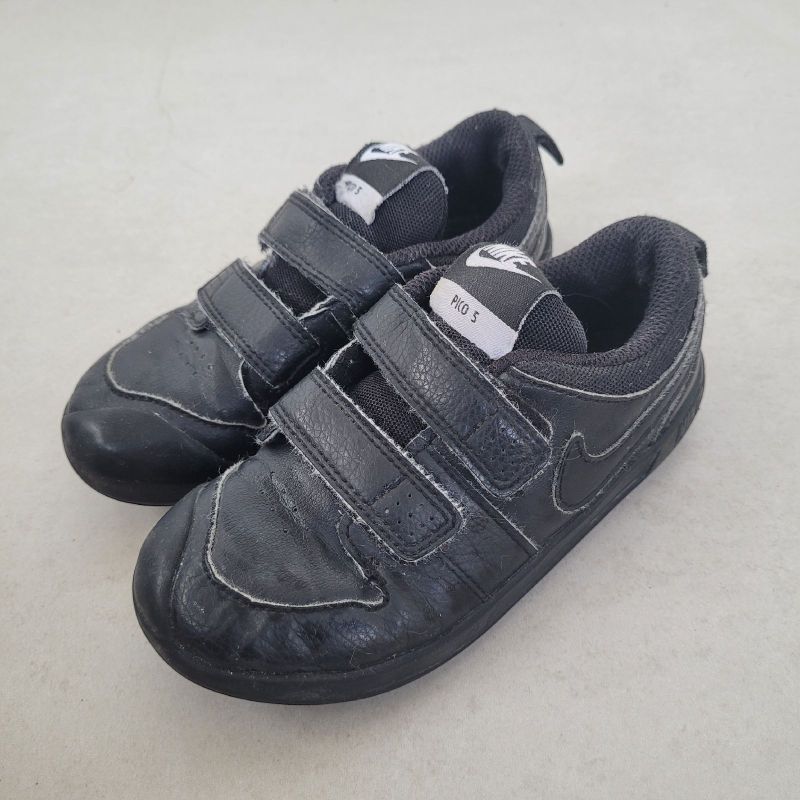 Tênis Infantil Nike Pico Couro Preto Original Tam: 25 - Main Image