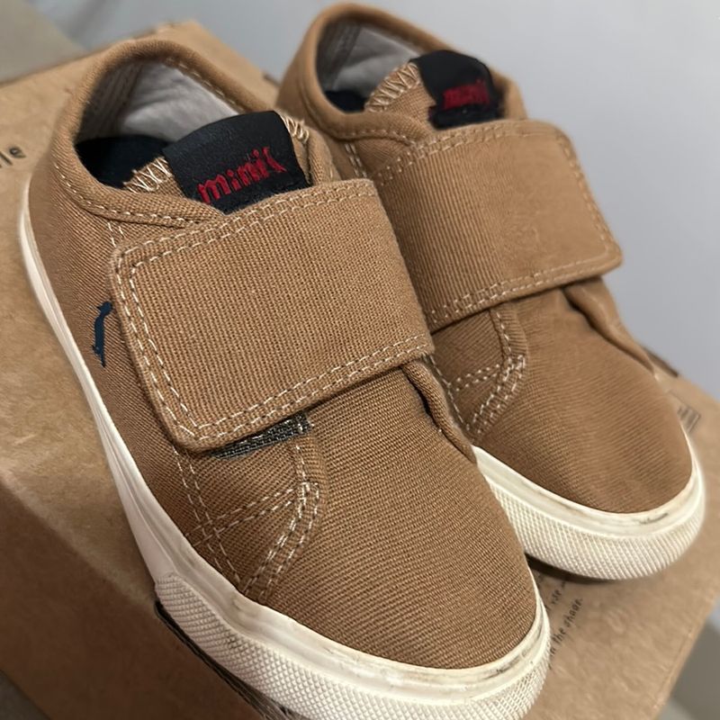Tênis Infantil Reserva Mini Caramelo com Velcro Número 25/26