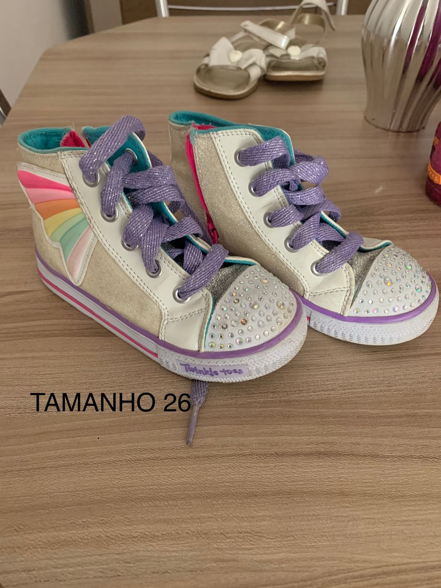 T nis Infantil Skechers com Luz Cal ado Infantil para Meninas Skechers Usado 54768496 enjoei