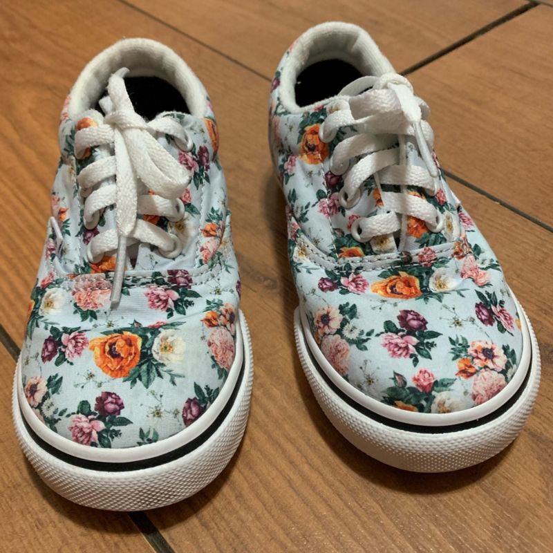 Vans florido hot sale rosa