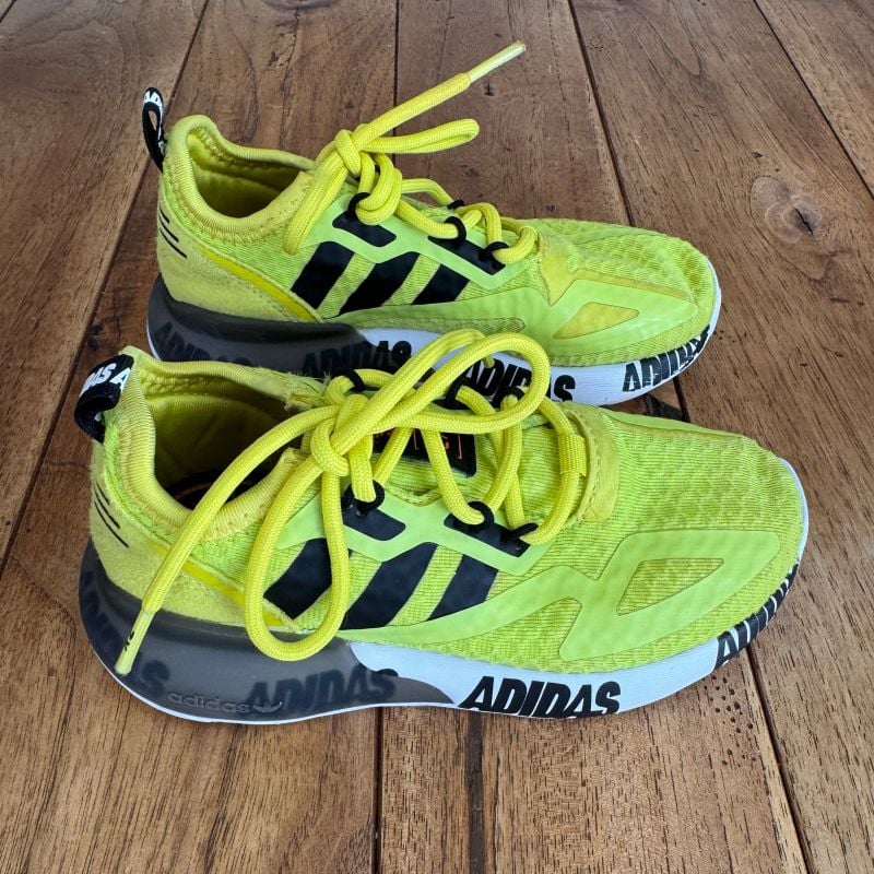 Tênis Infantil Zx 2k Amarelo Limão Original Adidas Tamanho