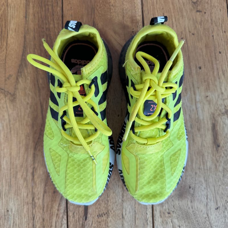 Tênis Infantil Zx 2k Amarelo Limão Original Adidas Tamanho 28