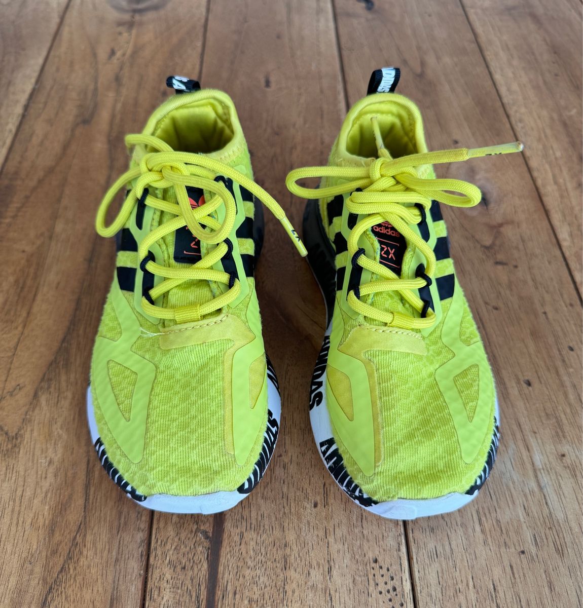 Tênis Infantil Zx 2k Amarelo Limão Original Adidas Tamanho